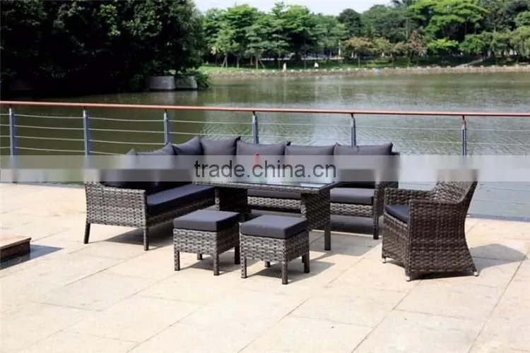 Modern Wicker Sets Rattan Sofa Philippines Natural Courtyard Furniture Outdoor Rattan Sofa