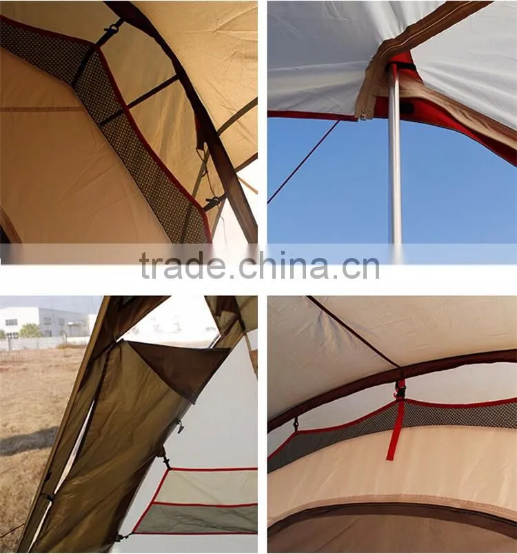 Large Big House Tent Tourism 3 Person Family Camping Cheap Best Waterproof Family Tents