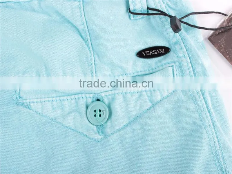 Men 100%cotton garment stock lot washed shorts