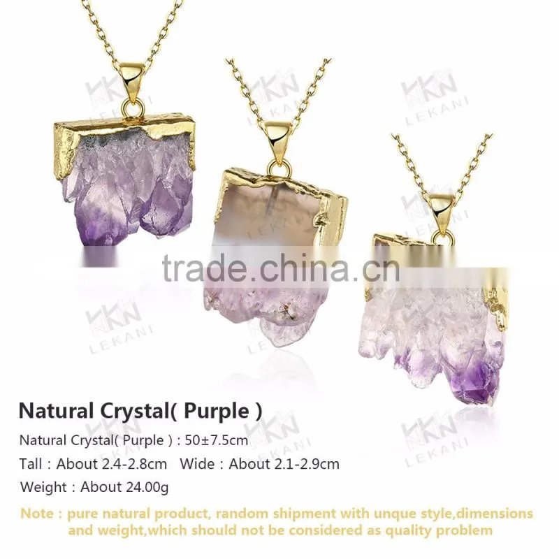 Purple stone chunky necklace, Beautiful necklace with single big stone pendant
