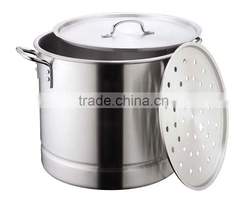 Aluminium cookware with Steamer