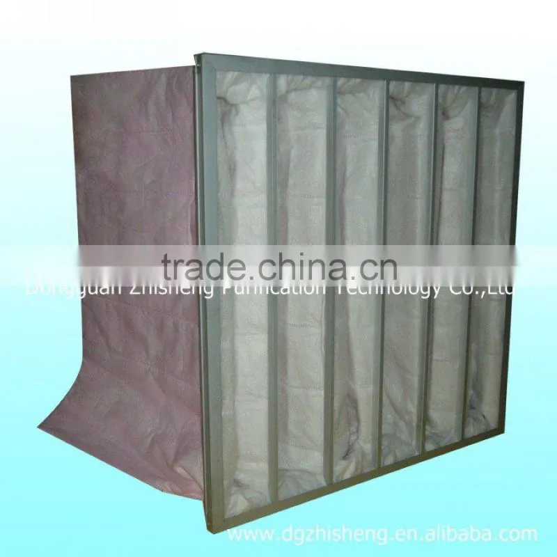 Medium efficiency bag-type air filter for clean room