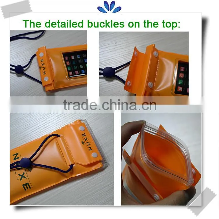 Customized mobile phone PVC waterproof bag with the color you want