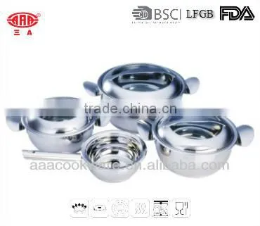 7Pcs Stainless Steel Dutch Oven with Induction bottom