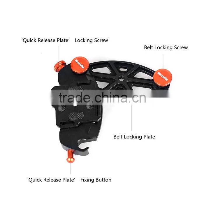 Commlite Aluminum CNC Metal Multi-functional Non-shaking and Stable Hanging Quick-Release Waist Belt Buckle Holster
