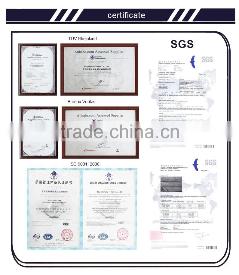 high temperature seamless tungsten bar ASTM