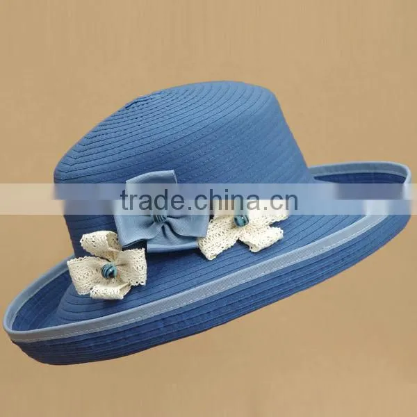 2013 The newest stripe paper braid hat