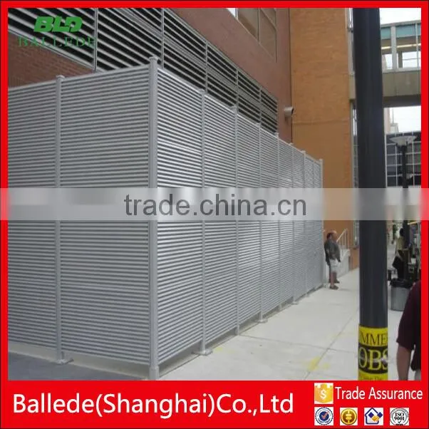 high quality prefabricated fixed louver fence