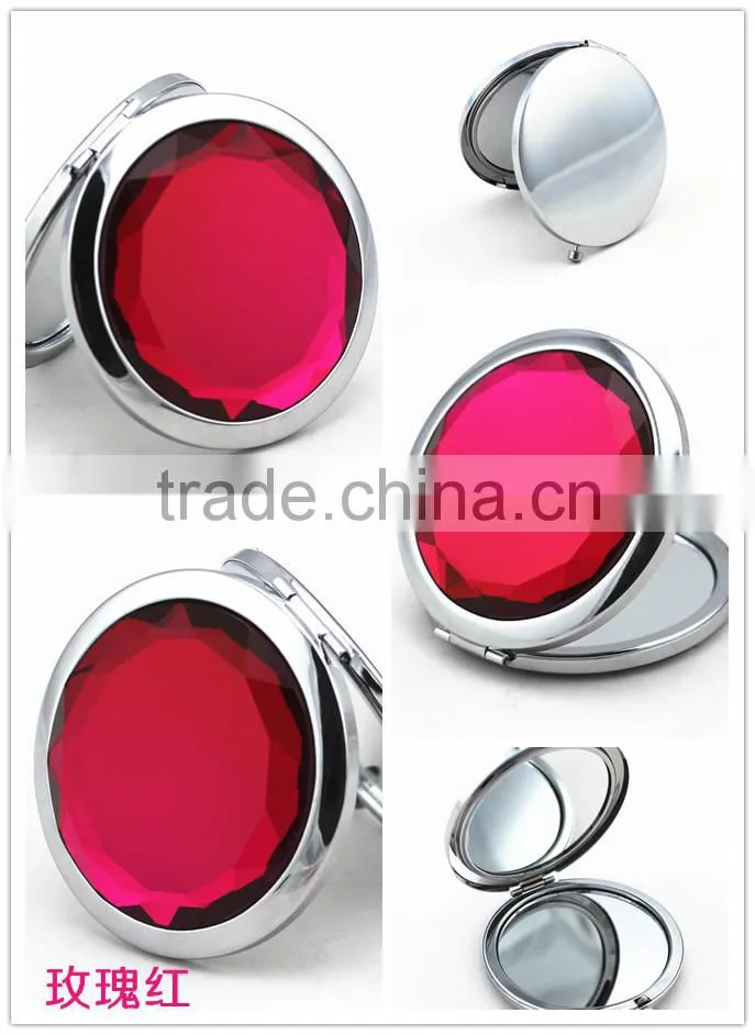 Promotional metal cosmetic mirrors /pocket mirror/compact mirror can add your own logo