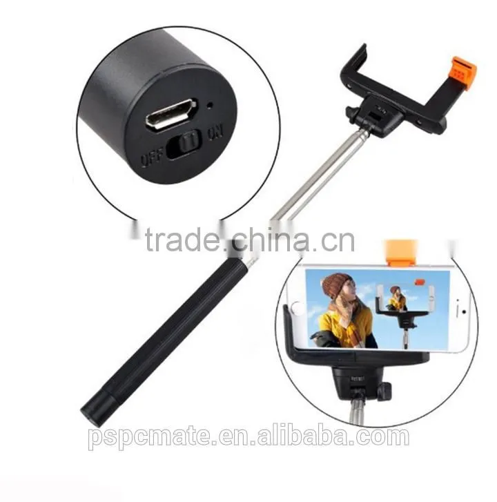 New Selfie Stick Monopad selfie stick Extendable InBuilt Bluetooth Remote Wireless Shutter