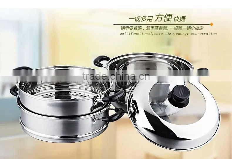 Can be 3 Tier steam LFGB Food Grade casserole
