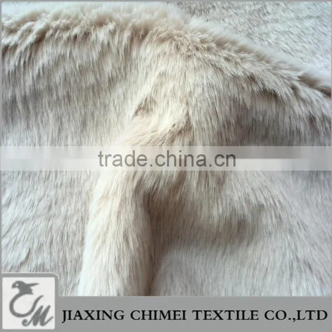 pile length 20mm khaki faux fur 100%acrylic faux fur