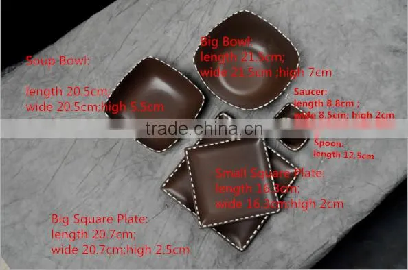 Salad Bowl Of Salad Bowl Noodle Soup Bowl The Brown Ceramic Tableware HY1671401