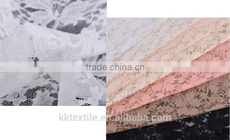 French Fashion Leaves Embroidery Pattern Lace Type Fabric