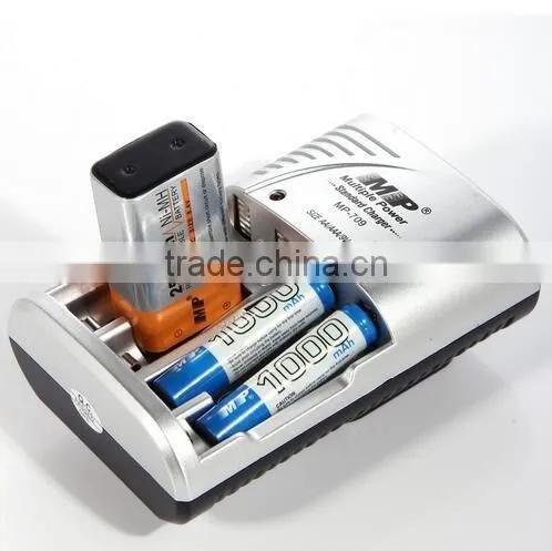 2016 Factory Sale MP-709 AAA/AA ,9V Ni-CD/Ni-MH Battery Charger High Quality Smart Charger