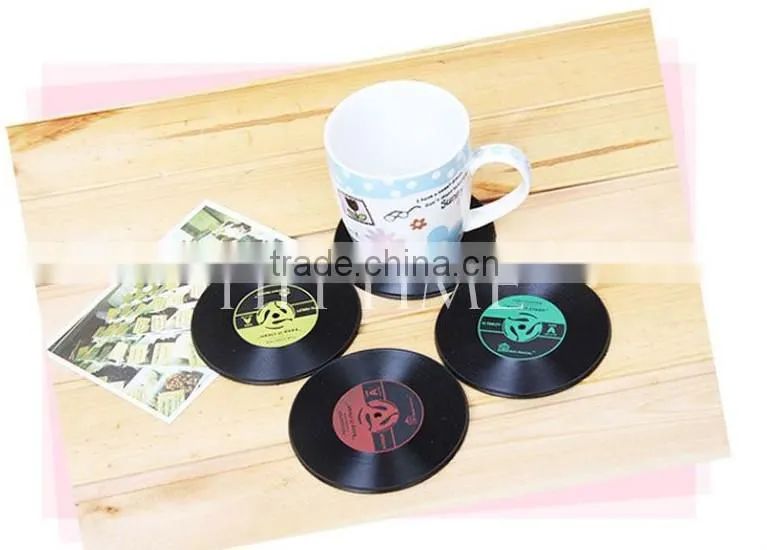 Convenient Silicone Rubber Coaster Pad Cup Vinyl Coffe Drinking Mat Mug Glass Plate