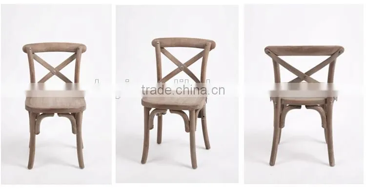 Children Room Wholesale baby Wood cross back armless chair /baby sitting chair(CH-614S-OAK)