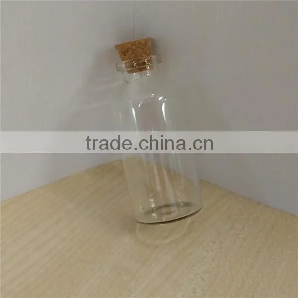 custom glass bottle with wood cork,small glass bottle