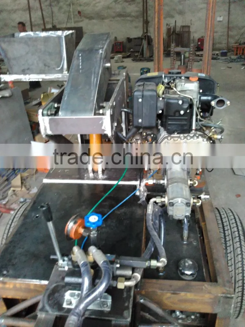 Mobile hyfraulic press clay brick making machine WT1-20M