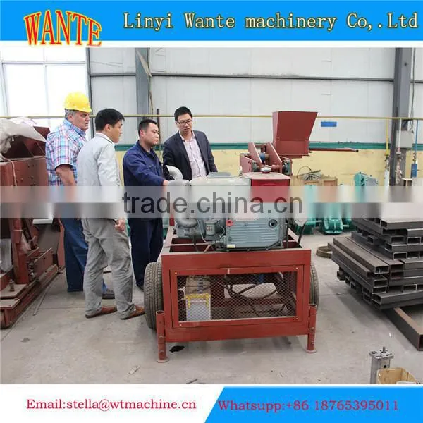 WT1-20 diesel hydraulic clay brick machine hydraulic paving brick making machine