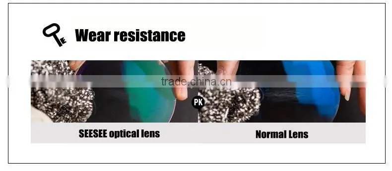 1.56 ASP HMC (UV400) polycarbonate lens manufacturer ophthalmic lenses