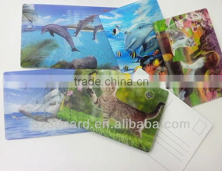 Best seller lenticular 3d postcards of dolphin