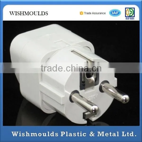 cutom metal threading insert into plastic overmold molding for LED light tube