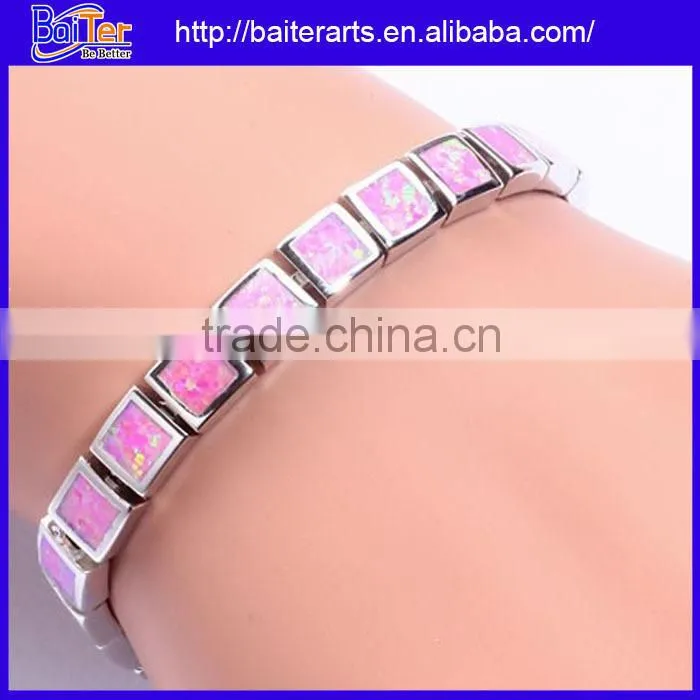 Hotsale Fashion Jewelry Mexican Bracelet,925 Sterling Silver Synthetic Blue Fire Opal Turtle Bracelet Wholesale