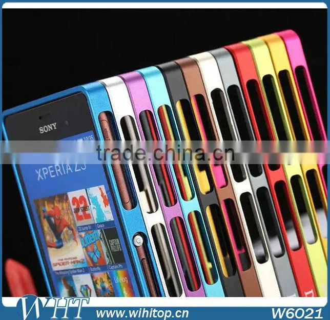 0.7mm Slim Aluminum Metal Bumper Frame for Sony Xperia Z3 # W6021