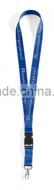 Screen printing nylon solid color neck lanyard