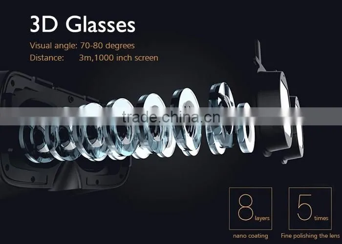 HC-V2 New Version vr headset cell phones smartphones 3d glasses vr for open hot sexy girl video