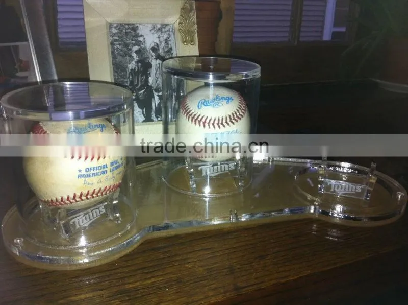 small clear plexglass Acrylic Baseball storage Display Box