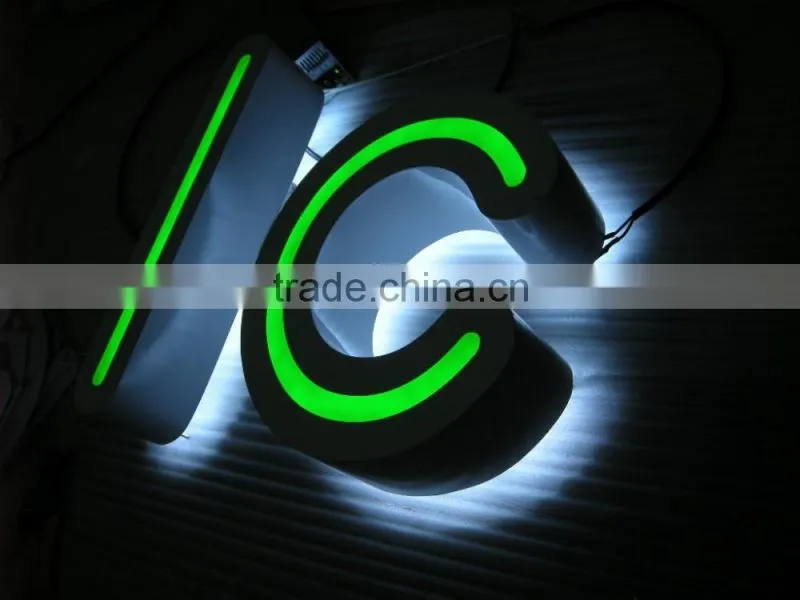 Galvanized Sheet Channel Led Letter Sign Advertising Letter Logo