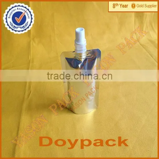 standing juice suction nozzle bag