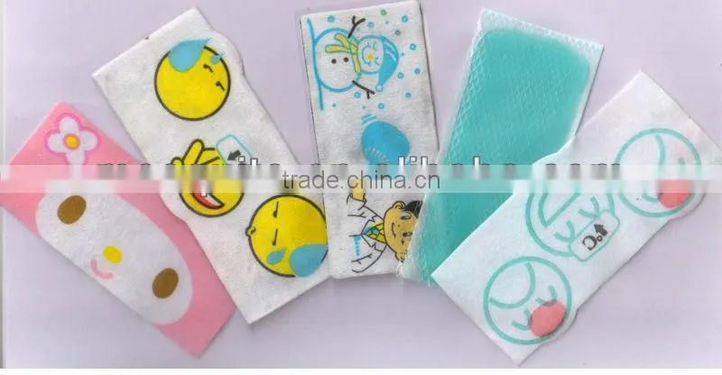 Disposible cooling gel plaster for babies quick physical cooling high water content