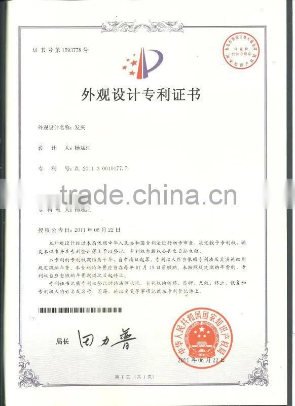 patent product carbon hair clip