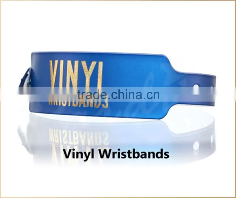 Promo removable tabs vinyl wristband with logo print