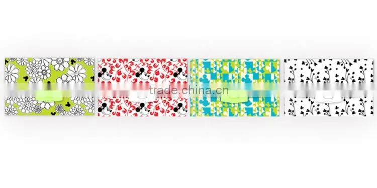 MINI Four patterns Pocket Expanding File office supplies stationery products file folder pp organ file