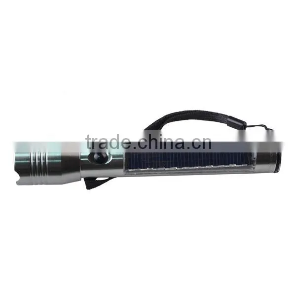 high power strong light USB charger solar power led torch
