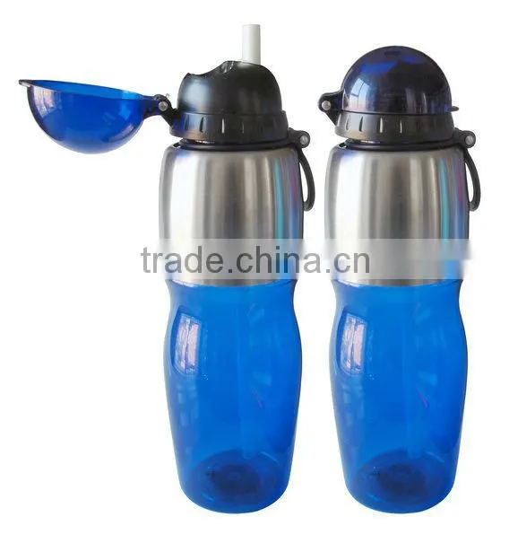 Hot Selling Colorful Plastic Water Bottle With Cap And Sippy Lid 750ml