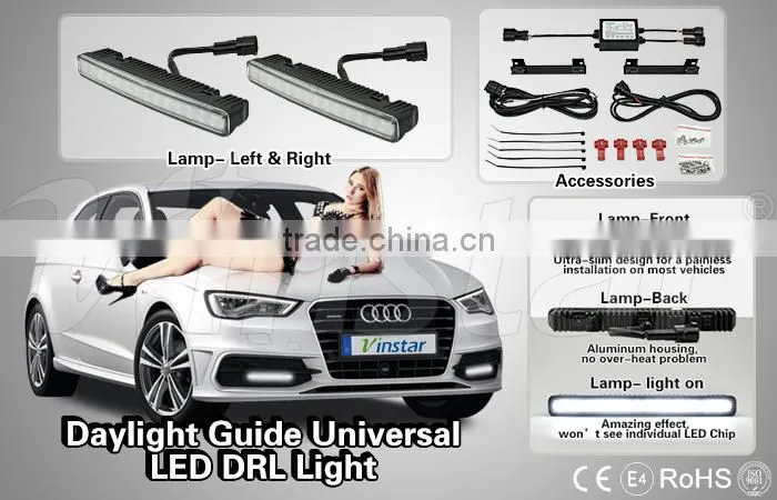 Universal led drl strip 100% Waterproof car daytime running light
