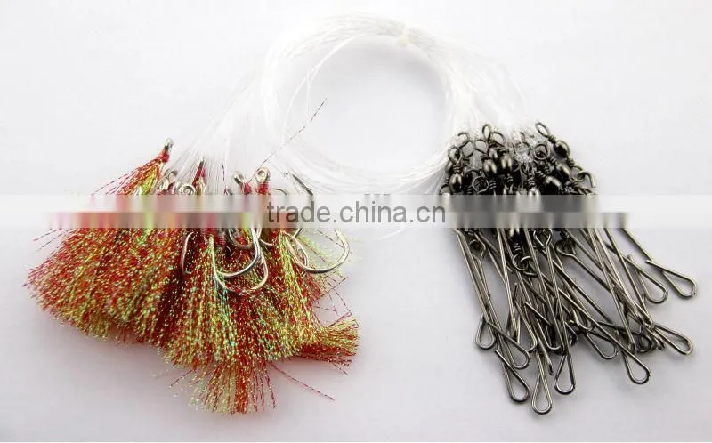 The New 2016 Japan fishing hooks 25pcs/1 bag Longline Traces flasher hook 82cm fishhook lure hook for fishing
