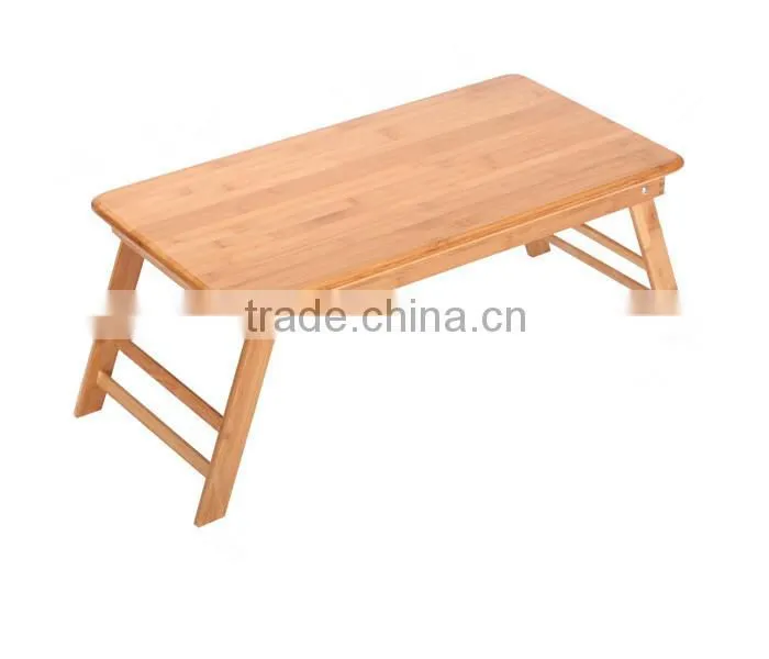 2015 new hot bamboo samll folding laptop table on bed