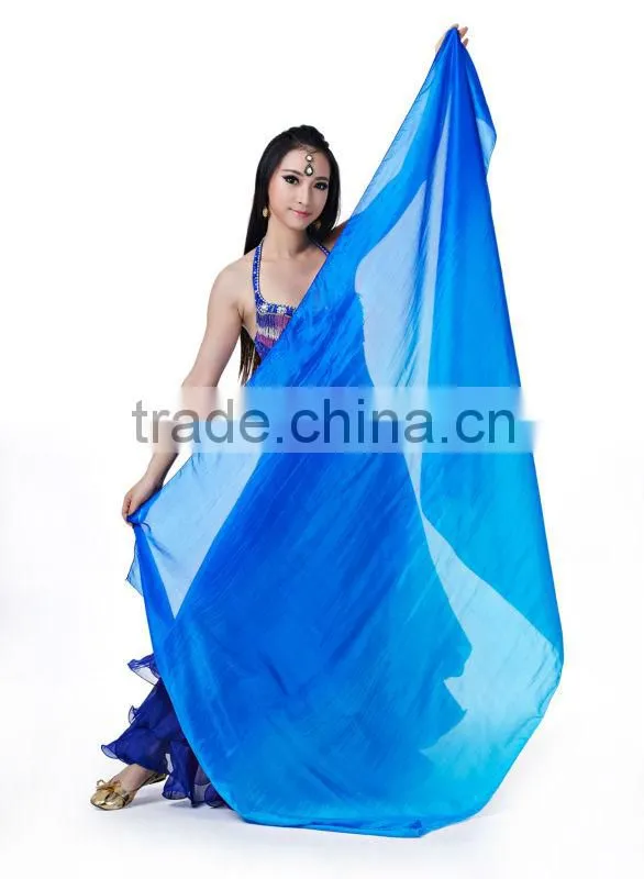 SWEGAL Newest Wholesale belly dance 100% silk fan veils