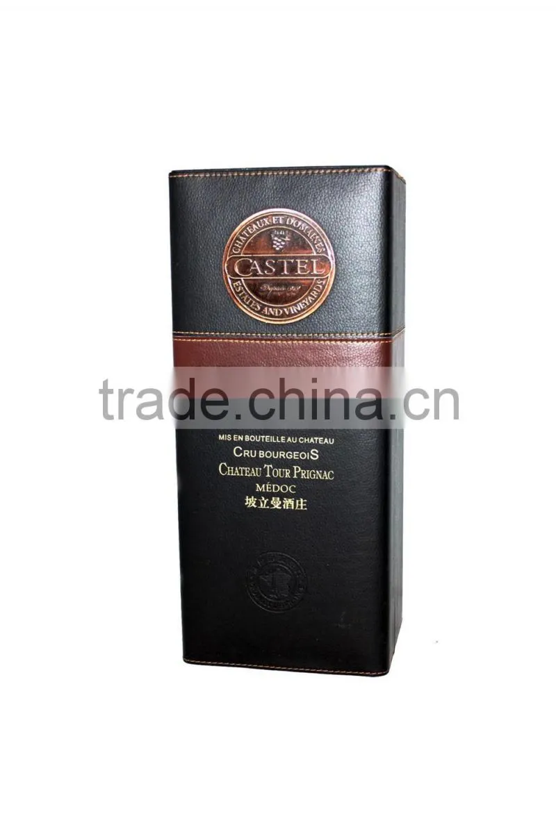 Luxury Faux Leather Wine Box/Wooden Wine Case