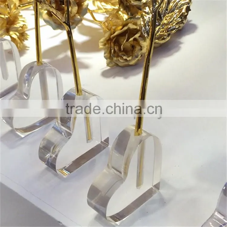 Excellent craft high clear heart shaped acrylic vases wholesale for home decoration manufacturer