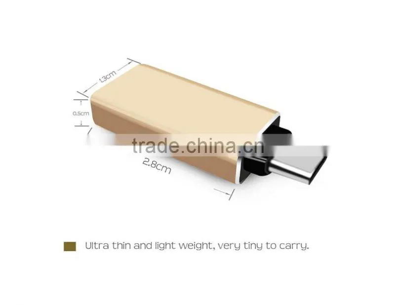 3.1 USB-C(Type-C) to 3.0 USB-A(Type-A) High-Speed Adapter Converter Connector for Apple New Retina MacBook, Nokia N1