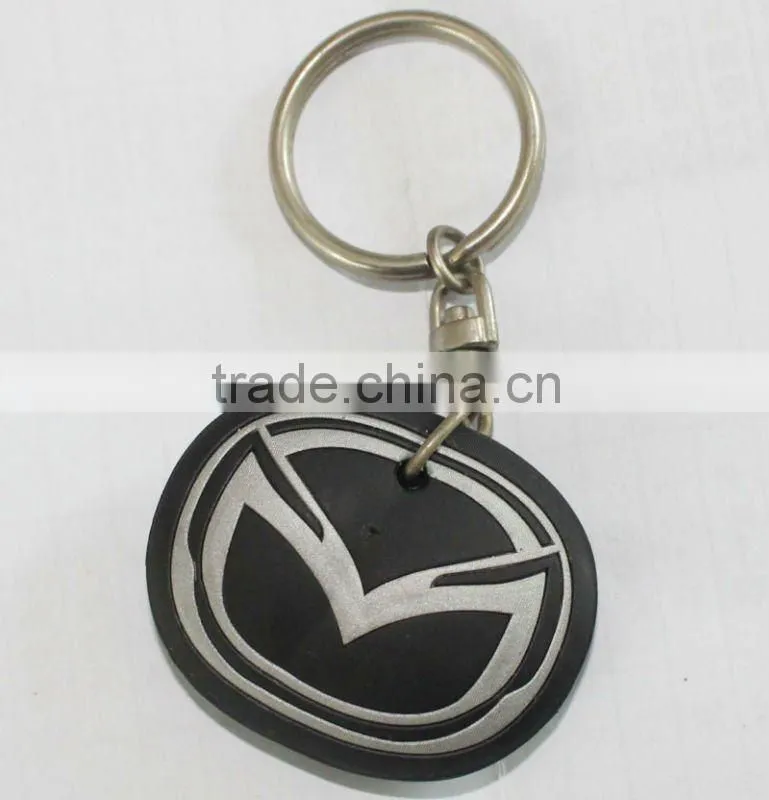 Most promotional high quality 100% eco-friendly silicone key chain