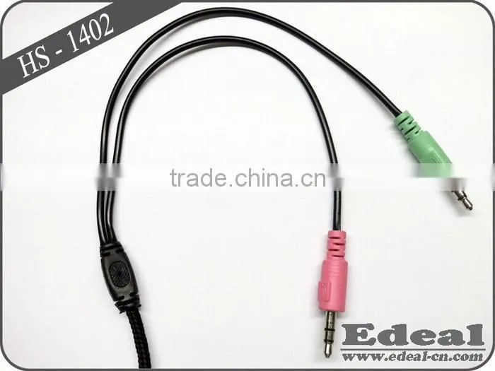 Hot selling flexible computer headphone with mic / headset with mic from BSCI manufacturer