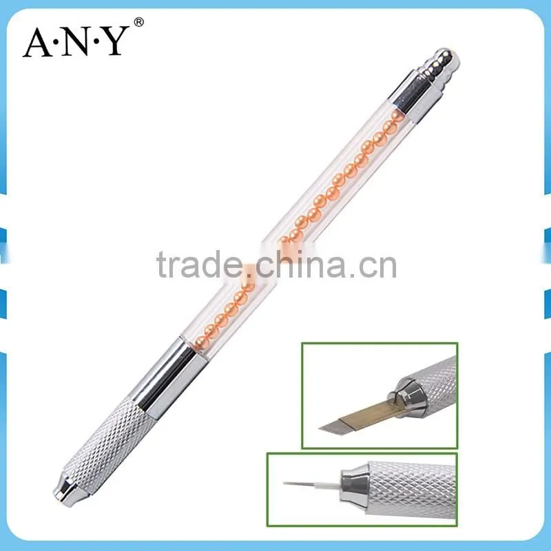 ANY New Arrival Acrylic Handle Pearl Permanent Eyebrow Pencil Microblading Pen Tool Tattoo Machine Pen